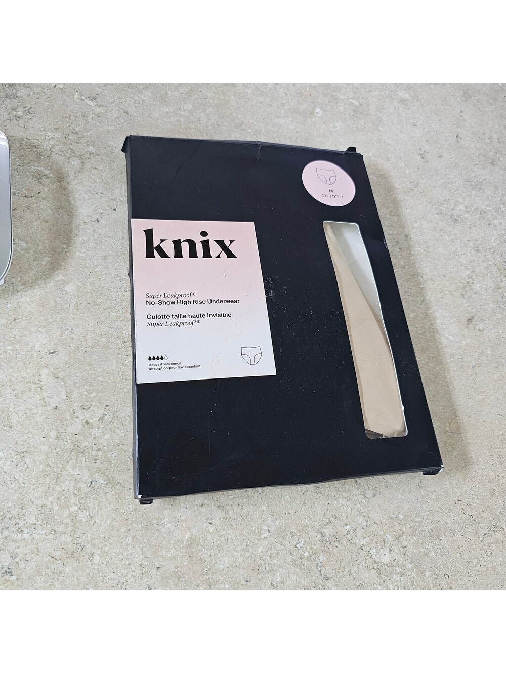 Knix Super Leakproof 2.0 No-Show High Rise Underwear Medium Warm Sand NEW